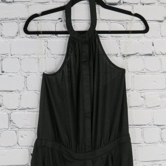 Women's Black Halter Dress - Picture 2 of 2